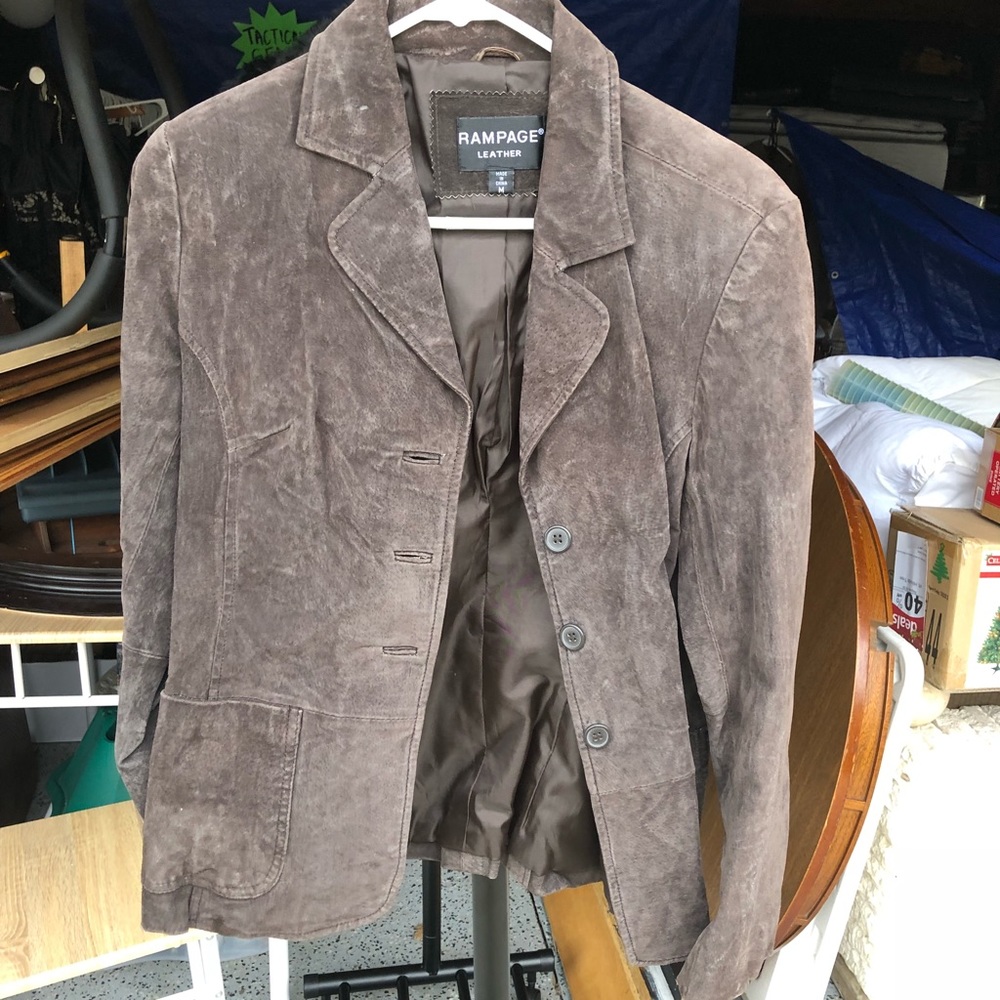 Brown suede jacket